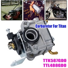 Carburetor For TITAN-TTL488GDO Copper 2in1 Multi Tool Strimmer Parts Garden Carb