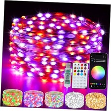Smart Fairy Lights 33Ft 100 LED Twinkle String Lights with Remote  APP 1 Pack