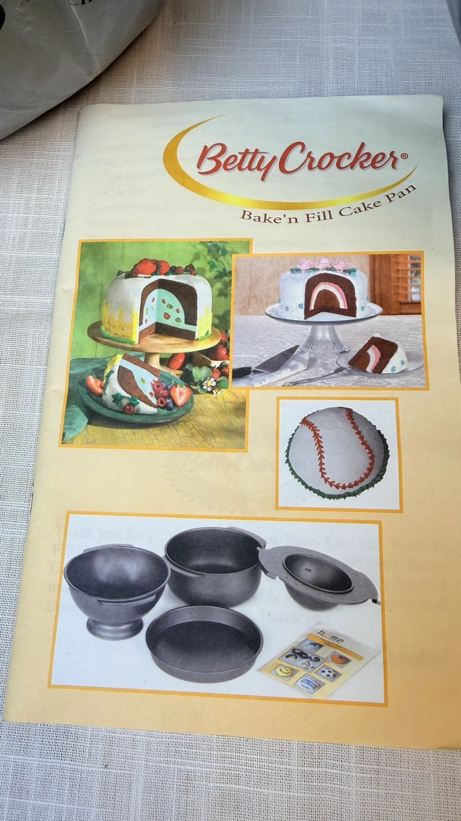 Vtg Betty Crocker Bake 'n Fill Baking Pan Set 4 Pc Cake Pans Dome Top NEW No Box