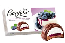 9 PACK BONJOUR DESSERT BLUEBERRY & MASCARPONE Cookies Jam Chocolate Ukraine