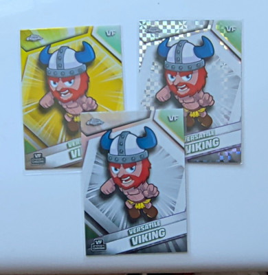 Topps Chrome 2026 Versatile Viking #6 Refractors Lot 3 Cards