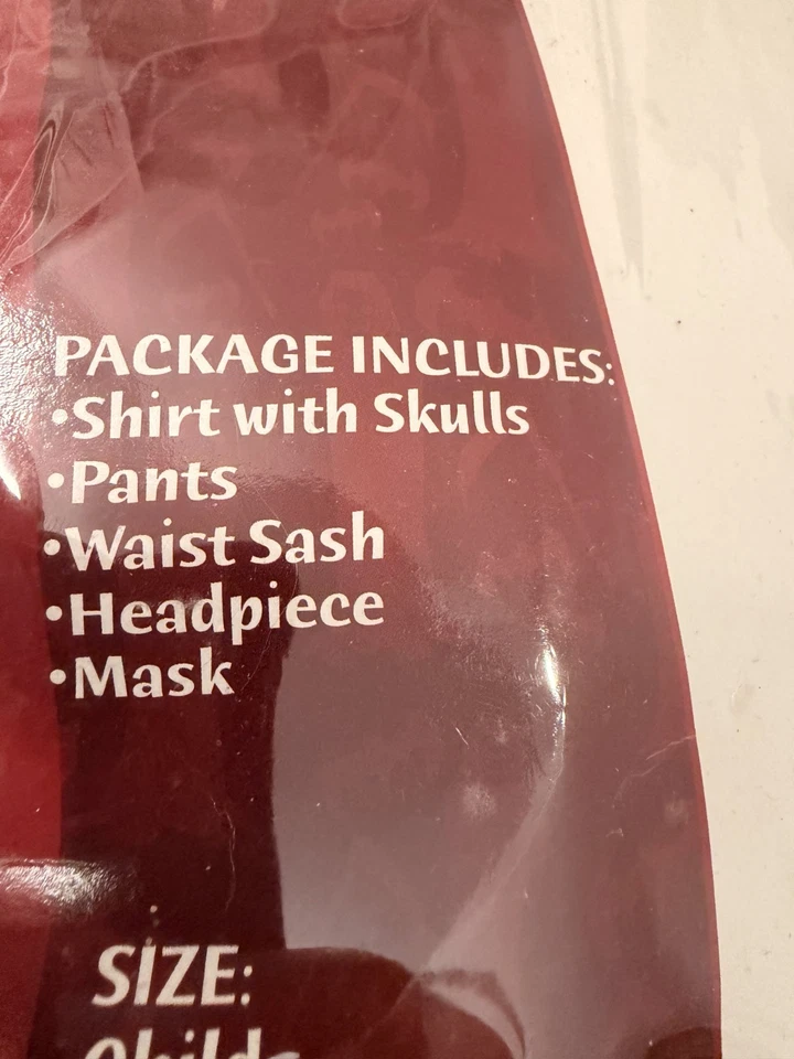 Bufón Malvado Rojo Negro Esqueleto Máscara Niño Disfraz California Niño M 8-10 Foto 3 de 3