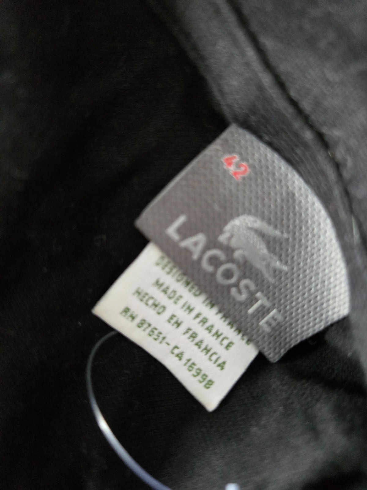 Lacoste Black Polo Dress Women’s Size 42 Cotton Pique NWOT Made in France thumbnail 3