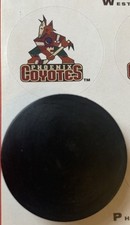 1990 PHOENIX Coyotes mini NHL Ice hockey puck Vintage gumball miniature WHA old