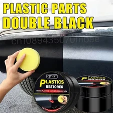 Car Plastic Restorer Interior Trim Repair Wax Coating Leather Rubber Polish Crea