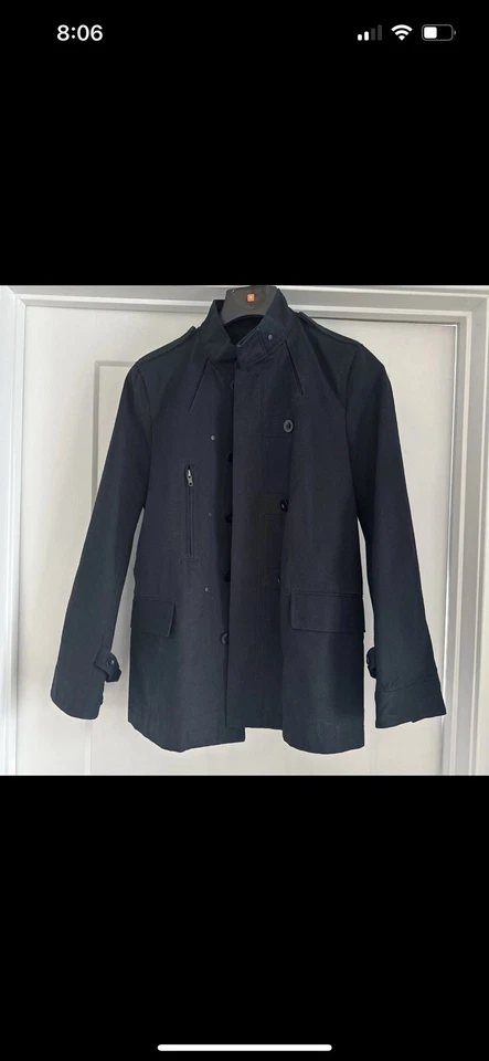 CHAQUETA de algodón/poliéster Reiss para hombre | Negra | Mediana Foto 2 de 4