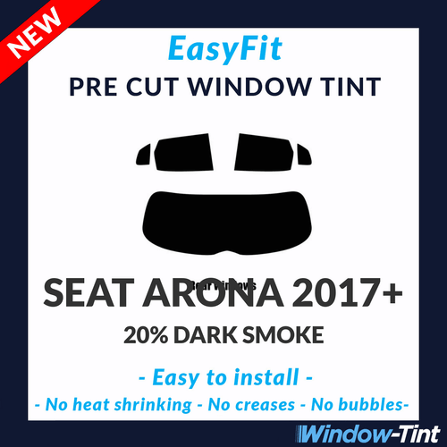 Tinte de ventana precortado estático EasyFit para Seat Arona 2017+ - 20 % trasero oscuro - Imagen 1 de 3