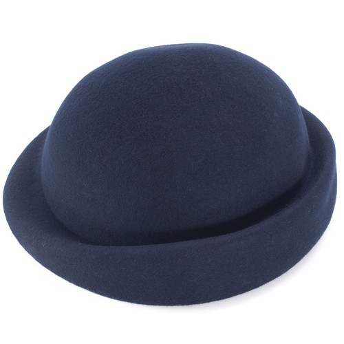 Womens Vintage Style 100% Wool Felt Beret Derby Plain Hat Millinery Craft A553 - Picture 27 of 50