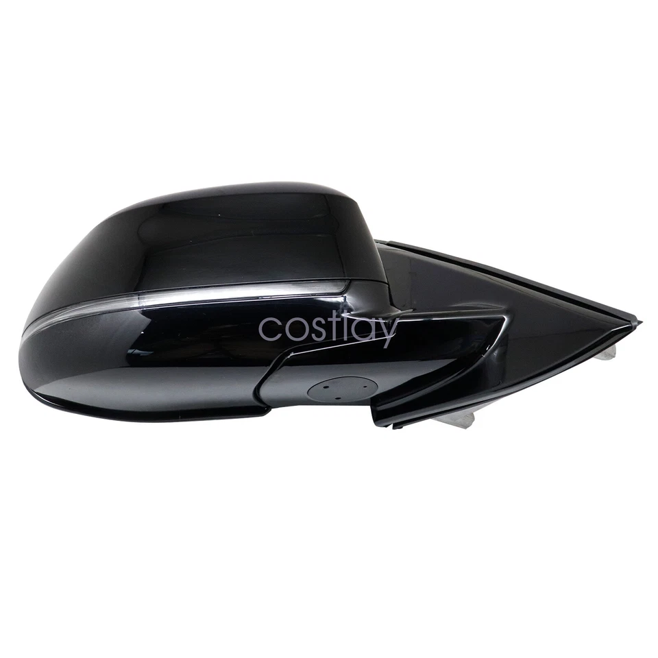 Espejo retrovisor lateral derecho negro para BMW X6 2014-2018 luz intermitente térmica Foto 3 de 4