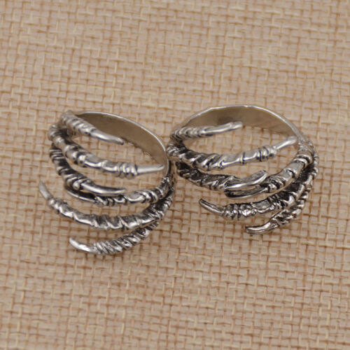 2Pcs Claw Dreadlock Clips Silver Color Dread Hair Accessories