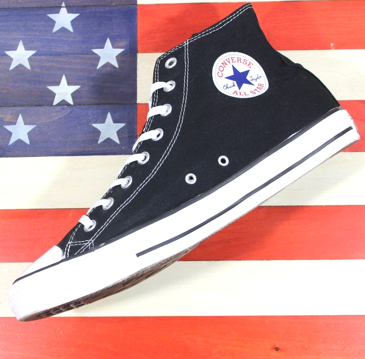 Converse black & white all star 2025 hi trainers