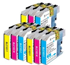 9 PK Print Ink Set fits Brother LC101 LC103 MFC-J450DW MFC-J470DW MFC-J650DW