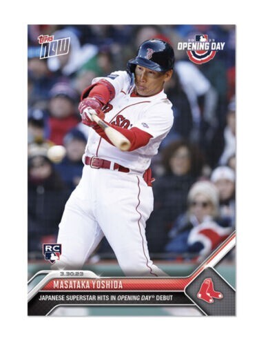 🛑 MASATAKA YOSHIDA RC 2023 TOPPS NOW #5 BOSTON RED SOX 🔥 (PR 6499)