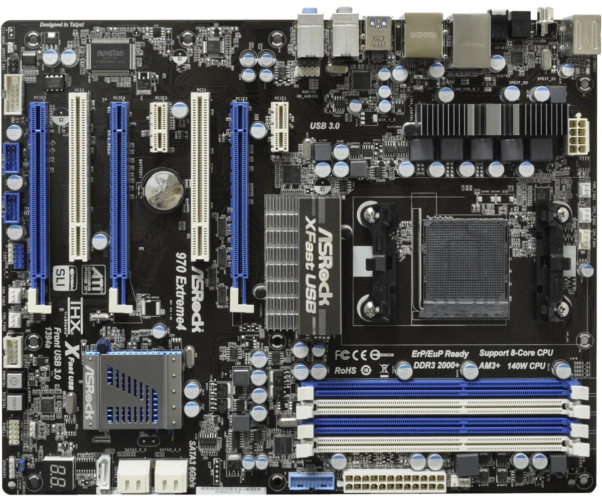 carte m re ASROCK 970 Extreme4 socket AM3 et AM3 CrossFireX SLI