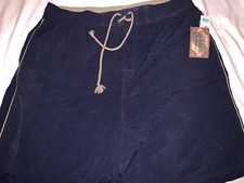 Caribbean Roundtree  Yorke Men's Swim Trunks, Dark Blue, Size XXL