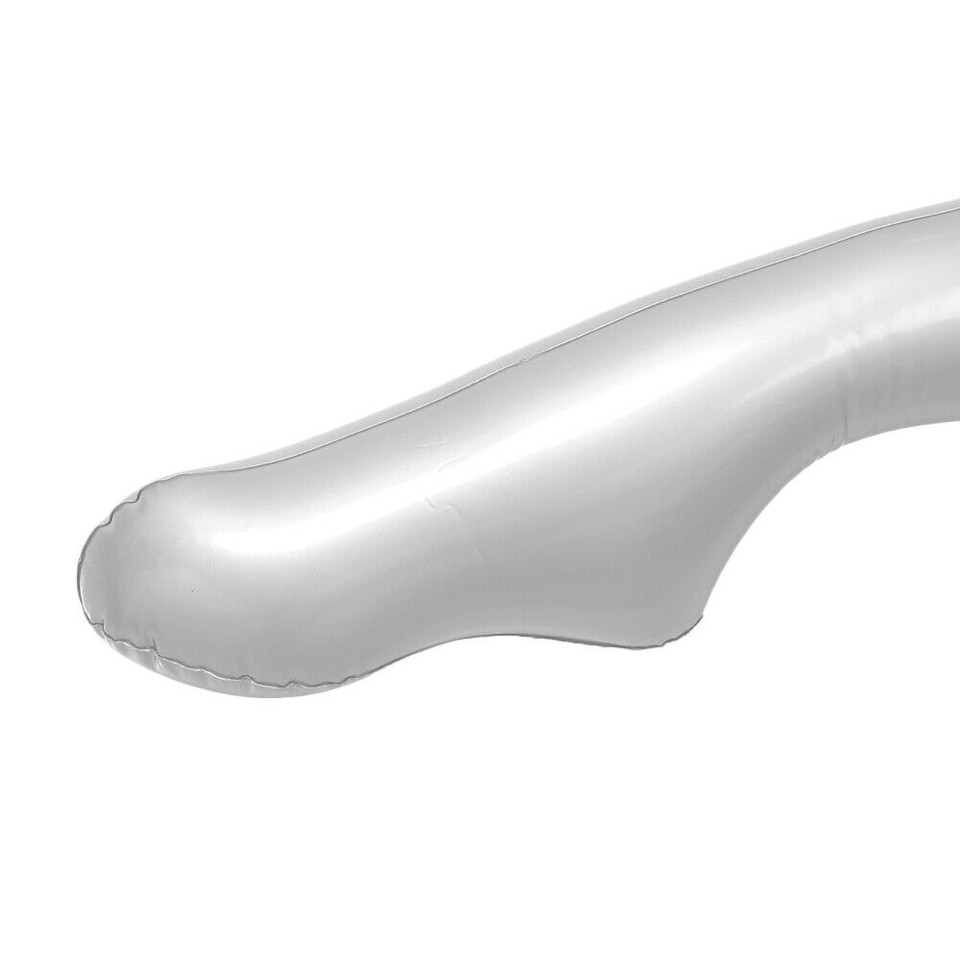 Silver Female Inflatable Model Dummy Torso Body Mannequin Armless