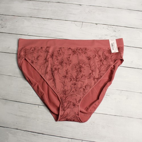 Ambrielle Women's High Cut Leg Brief Panties Plus Size 3X Floral - Picture 2 of 8
