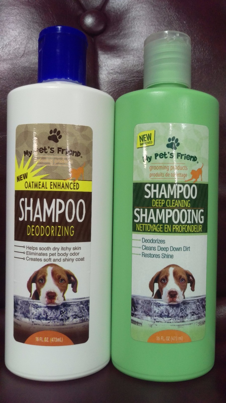 Lot Of 2 16oz Bottles My Pet's Friend Oatmeal Deodorizing Shampoo