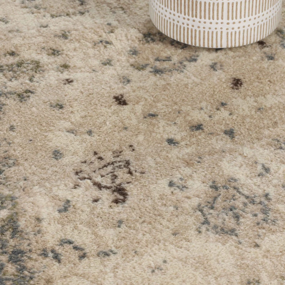 Conventry Abstract Damask Rugs Runner Moth Proof Stain Resistant Indoor Area Rug - Image 3 of 4