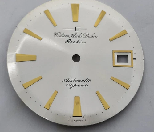 Genuine NOS Vintage Citizen Auto Dater Riookie 19J Watch Dial 1960'