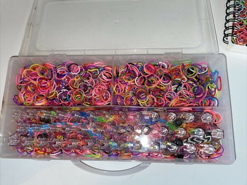 rainbow loom kit Book Organizer 1000’s Elastics Loom Jewelry Bracelets Necklaces - Picture 4 of 7