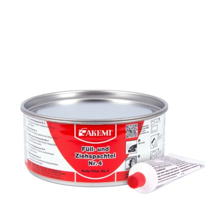 Akemi 1kg Füll- u. Ziehspachtel Nr. 4 für KFZ / Karosserie Spachtelmasse 20111