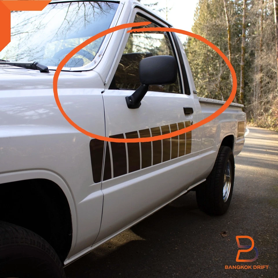 ESPEJO RETROVISOR PUERTA LATERAL para Toyota PICKUP UTE LN50 LN56 LN65 83-88 4RUNNER Foto 2 de 4