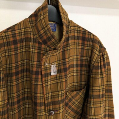 PENDLETON Grunge Ombre Coat Tailored Jacket men Size L wool 70s | eBay