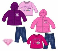Abbigliamento bambina 6 12 18 24 mesi neonata completo invernale giubbino caldo