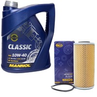 MotoröL Set 10W-40 5 Liter + ÖLfilter SH 429 FüR Mercedes Benz E-Klasse SL