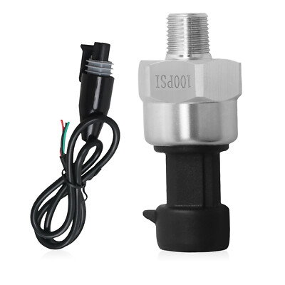 Pressure Sensor Transducer Transmitter DC 5V for Water Oil Fuel Gas Air