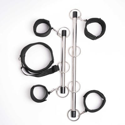 SM Spreader Bar Knöchel Handschellen Fetisch Restraint Bondage Kit Leg Fesselset
