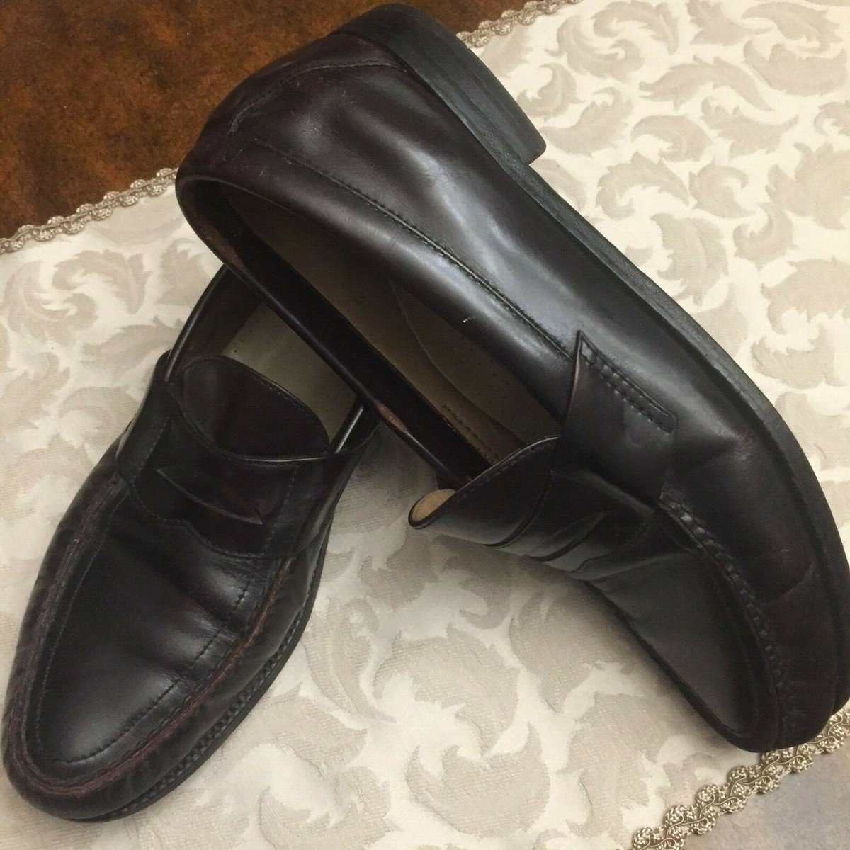 SAS Men’s 12 Brown Leather Penny Loafers  adjustable Strap Comfort Walking Shoes Amazon.com | SAS Side Gore Slip On Comfort Loafer Cordovan 6  main image 2