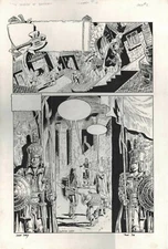 DAVID DAY SHIELDS OF BANDRAN ORIGINAL ART PAGE 2/3 SPLASH COMIC CHAPTER 10 PG 1