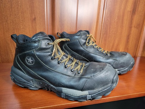converse black work boots