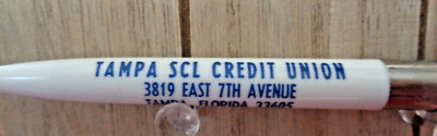 Vintage Advertising Pen - Tampa SCL Credit Union - Tampa, Florida