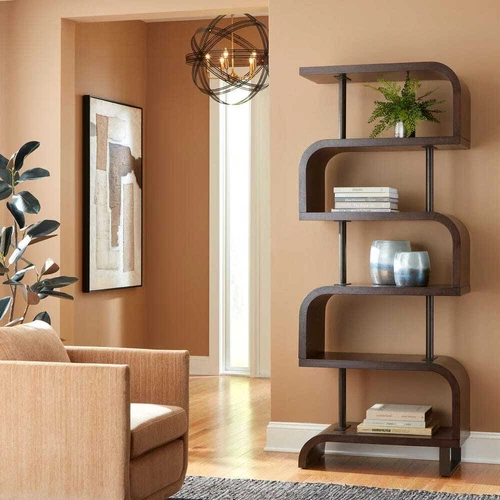Uttermost 50009 Bia Etagere-80 Inches Tall and 32 Inches Wide Chocolate Finish - Picture 1 of 4
