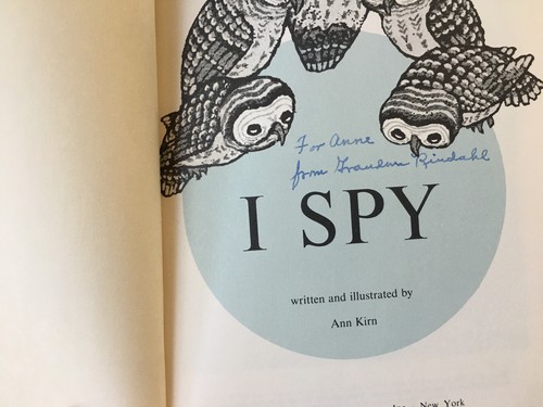 I Spy Book Ann Kirn Stated First Edition 1965 Hardcover No Dustjacket - 第 9/9 張圖片
