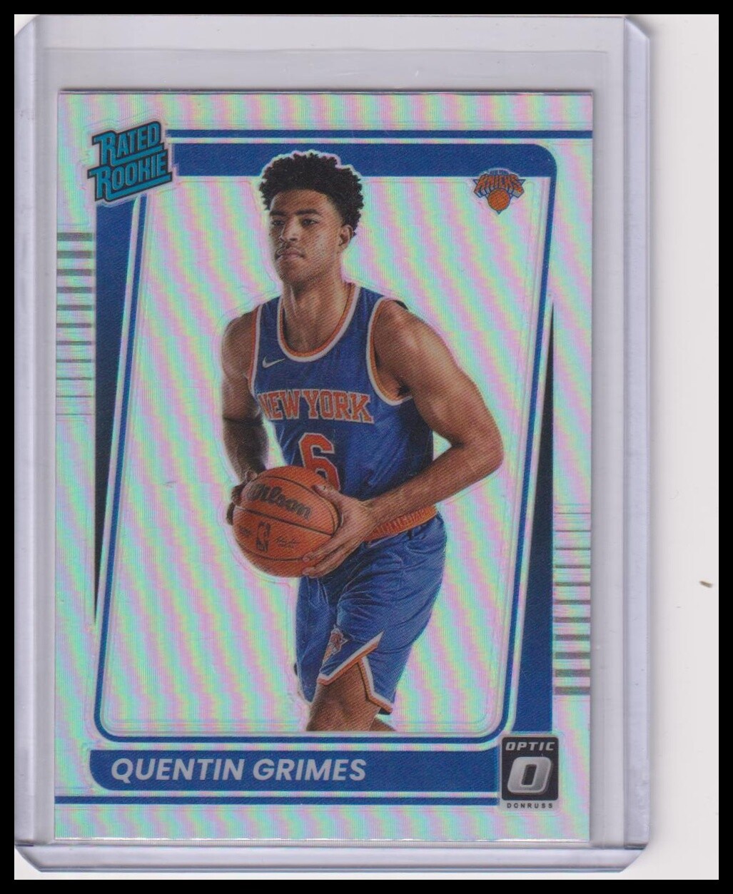 2021-22 Donruss Optic Quentin Grimes RC #166 Holo Rookie New York Knicks