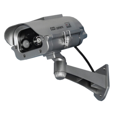 Solar Powered Dummy Camera with Motion Activated Flashing LED Home Business