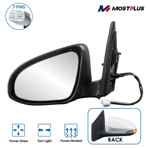 Driver Side Heated Tow Mirror w/ Signal For 2014-2019 Toyota Corolla 1.8L L4