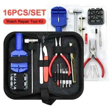 Hot 16pcs/set Watch Repair Tool Kit for Watch Back Cover Opener Strap Tools Set