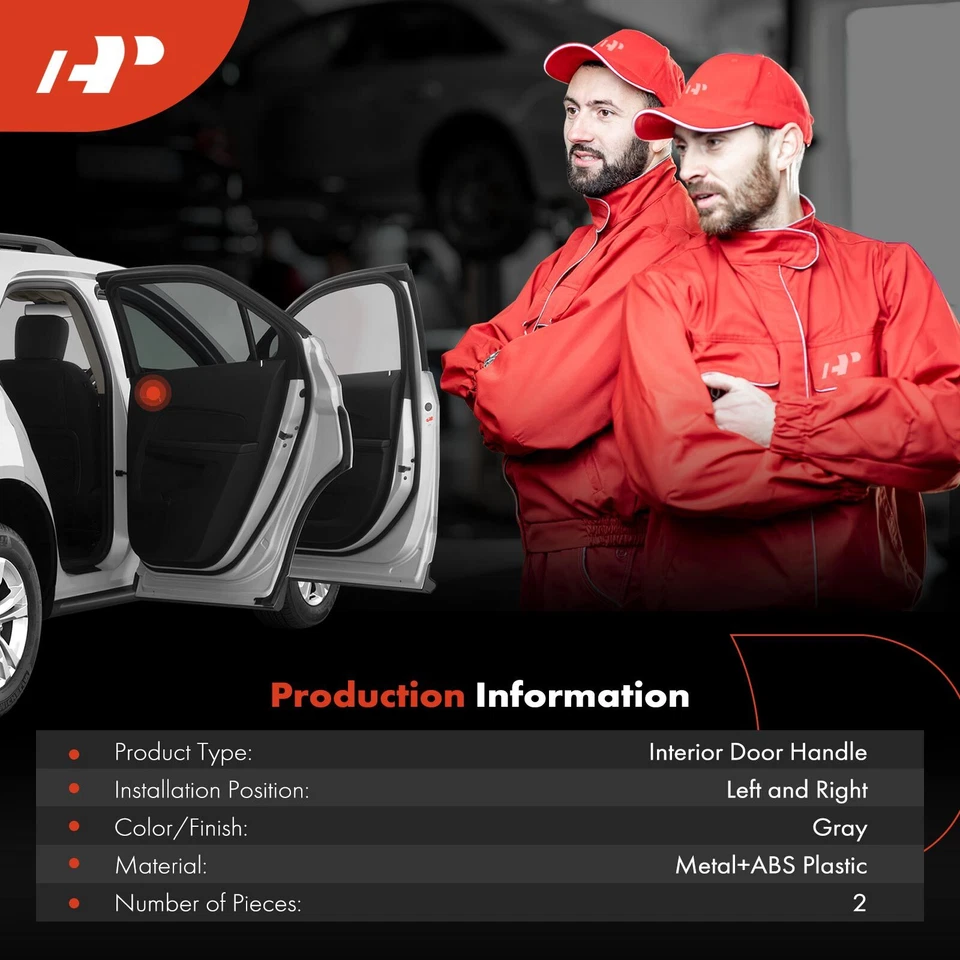 Manija de puerta interior de conductor y pasajero con acabado beige 2 piezas para GMC C1500 C2500 Foto 3 de 4