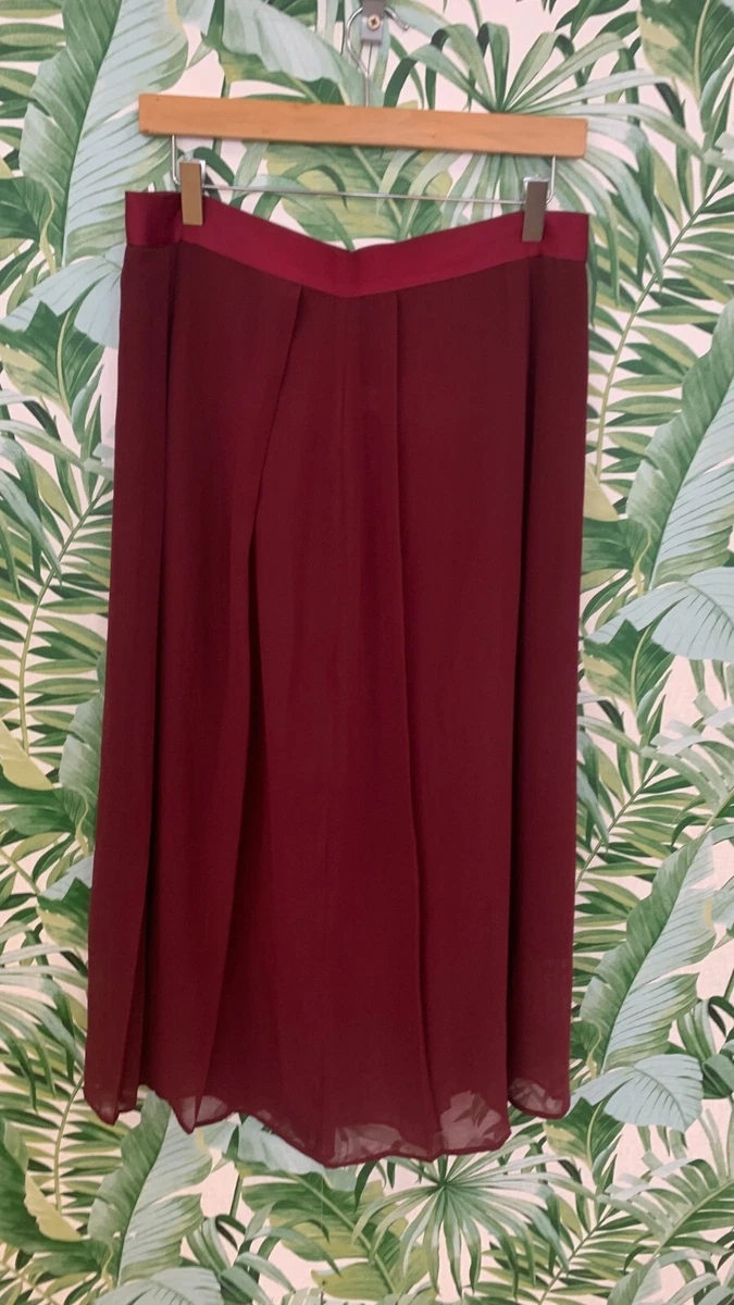 Burgundy skirt john clearance lewis