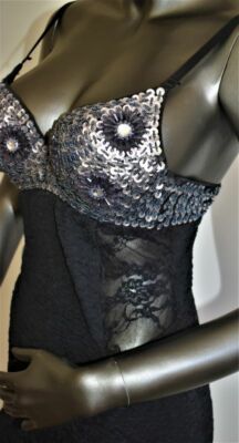 white christmas dresses 1990's Jean Paul Gaultier Corset Bra Dress – Carny Couture main image 0