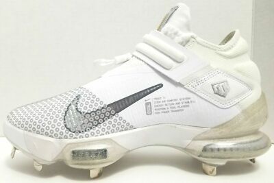 Size 8 - Nike Force Zoom Trout 7 Pro Mid White Metallic Gold