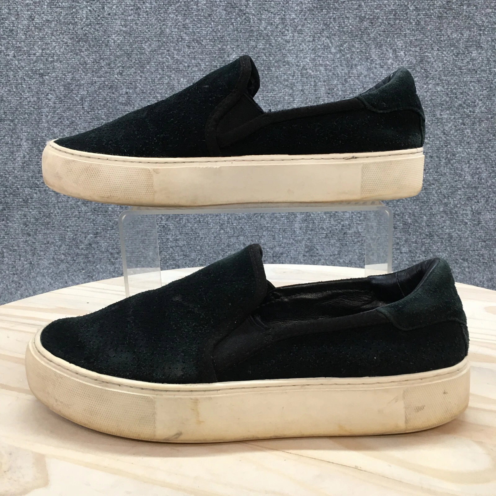 Scarpe UGG donna 8 scarpe da ginnastica plateau nere slip on punta rotonda forata 1108631