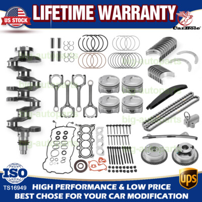 #ad G4NC 2.0L Engine Overhaul Rebuild Kit Crankshaft Rods Timing For Hyundai Kia $99.95