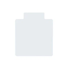 DESKU Office Desk Chair Mat with Lip – PVC Mat for Hard Floor Protection, Cle...