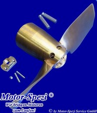 Faltpropeller aus Bronze, 15 x 10 für Yanmar Saildrive, Zweiblatt Propeller